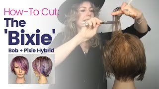 Learn The Bixie Haircut  Modern Mix of Bob amp Pixie Haircut [upl. by Wood]