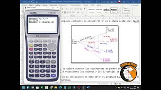 2 CALCULO DE COORDENADASPROGRAMA CASIO FX9860G [upl. by Aniakudo]