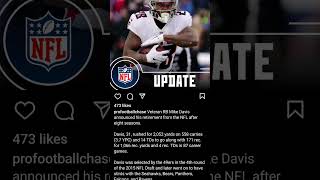 RB  Mike Davis Retires [upl. by Hobbs]