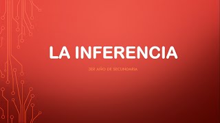 La inferencia  Tercer de secundaria Raz Verbal [upl. by Winfred]