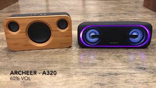 Archeer A320 vs Sony Srs xb40 Soundcheck 70 speaker vs 200 speaker [upl. by Conan]