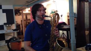 Fred Lebayle amp Brian Landus with the Rosie Chamber baritone saxophone mouthpiece [upl. by Barnaby42]