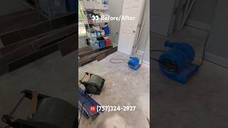 👀 Water Damage BeforeAfter 👉🏻 SubscribeLikeShare 👈🏾 Its FREE 👈luxuryvinylflooring vinyl [upl. by Lednam]