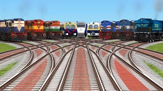 IX Trains Crossing By Bumpy♈️ Grandient Tracks railroad gamestrain videos indian railways [upl. by Regdirb]