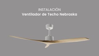 Cómo Instalar el Ventilador de Techo Nebraska  ORION91 [upl. by Nyrrat]