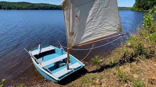 Building a Wooden Flat Bottom Boat Part 2 Sailing Gear [upl. by Naic]