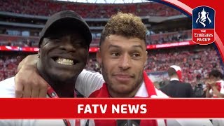 AKINFENWA INTERVIEWS ARSENAL AS THEY WIN EMIRATES FA CUP [upl. by Yasmin]