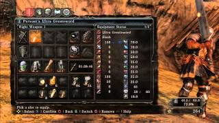 Dark Souls 2 Showcase Pursuers Ultra Greatsword [upl. by Eelyrehc]