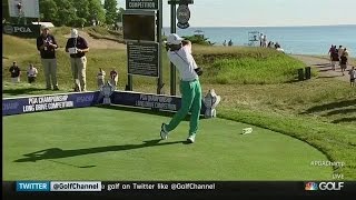 Anirban Lahiri Launches 327Yard Drive to Win the Long Drive Competition  2015 PGA Championship [upl. by Eilyak]