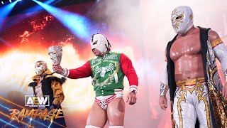 The STARS of CMLL make their AEW inring DEBUT in 8man action  2224 AEW Rampage [upl. by Zorine]