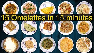 15 Omelette Recipes  Variety Omelette recipes  Different types of omelette recipe  Ramyas Kitchen [upl. by Aciemaj687]