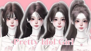 🩰 Zepeto Face Tutorial Pretty Idol Girl  Oplas Zepeto  Zepeto Girl Face Tutorial 🦢 [upl. by Ennail467]