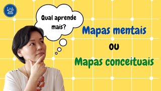 COMO DIFERENCIAR MAPAS MENTAIS DE MAPAS CONCEITUAIS  Como Aprender [upl. by Davena579]