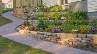 Garden and Backyard Retaining Wall Ideas and Terraced Gardens [upl. by Oicnaneb]