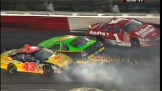 Darlington 1ST Big 1 Crash Wreck James Buescher NNS 2010mpg [upl. by Minetta]