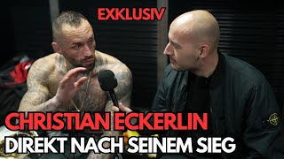 CHRISTIAN ECKERLIN  Exklusiv Interview DIREKT nach dem SIEG gegen CHRISTIAN JUNGWIRTH  OKTAGON 62 [upl. by Darwin]