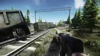 Railroad to Military Base  Scav Exit on Customs  Escape from Tarkov [upl. by Secnirp541]