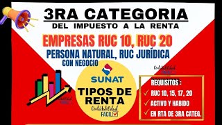 RENTA DE TERCERA CATEGORÍA 2023 [upl. by Aeduj]