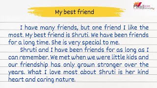 My Best Friend Essay In English  Essay On My Best Friend  English Essay Writing [upl. by Aloin]