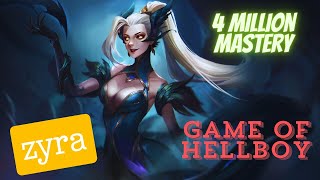 ZYRA 4 Million Mastery Points ZYRA Game Play 4MM points Game of HellBoy [upl. by Sibeal]