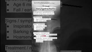 Croup laryngotracheitis [upl. by Lrig]