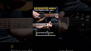 Kaleidoscope World  Francis Magalona 1995 Easy Guitar Chords Tutorial with Lyrics Part 3 SHORTS [upl. by Hsatan]