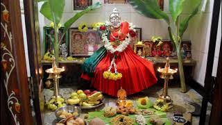 My Home Varalakshmi Vratham Puja 2019  how to celebrate varalakshmi pooja step by step guide [upl. by Jeconiah]