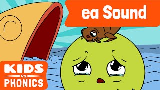 ea  Fun Phonics  How to Read  Made by Kids vs Phonics [upl. by Eixam307]