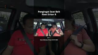 Fitur Pengingat Seat Belt New Daihatsu Sirion R CVT 2022 [upl. by Crowley867]