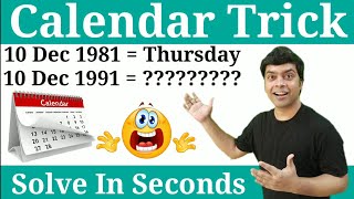 Calendar Reasoning Trick [upl. by Jamey]