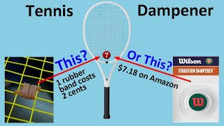 The Best Tennis Dampener that Very Little Money Can Buy Homemade DIY Tennis Dampener [upl. by Aiceled]