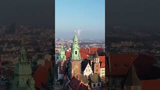 Wawel w Krakowie z drona shorts Wawel Castle Cracow drone [upl. by Goles800]