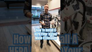 How To Install A HEPA Filter In A Miele C1 Canister Vacuum [upl. by Sehcaep331]