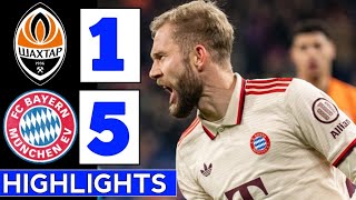 ⚫Shakhtar Donetsk vs Bayern Munich 15 All Goals amp Extended HIGHLIGHTS  UEFA Champions [upl. by Ailin259]