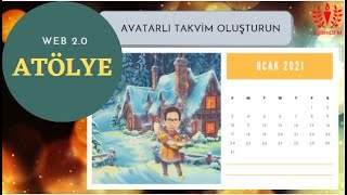 ATÖLYEAVATARLI TAKVİM OLUŞTURMA DÜZELTİLMİŞ VİDEO [upl. by Ahsiemat]