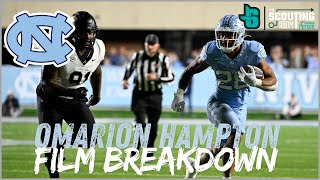 Omarion Hampton Film Breakdown vs Wake Forest  The Scouting Room [upl. by Tillo]