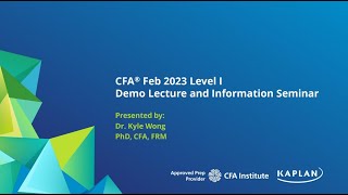 CFA Feb 2023 Level I  Fixed Income  Dr Kyle Wong PhD CFA FRM [upl. by Coy]