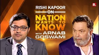 Rishi Kapoor On Nation Wants To Know With Arnab Goswami  Full Episode [upl. by Aissilem]