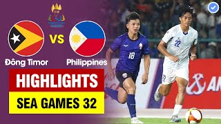 Highlights U22 Đông Timor Leste vs U22 Philippines  Địa chấn ĐNÁ  Timor Leste hủy diệt đối thủ [upl. by Vic517]