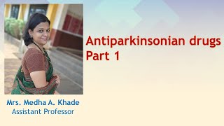 Antiparkinsonian drugs Part 1  Levodopa [upl. by Bonis]