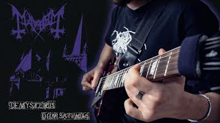 Mayhem  De Mysteriis Dom Sathanas GUITAR COVER [upl. by Delfeena]