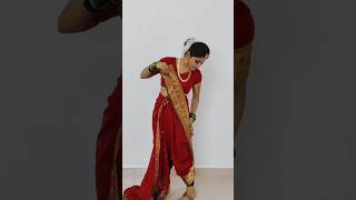 Marathi saree draping 🎉 for ganesh chaturthi ganpati trending shortvideo sareedraping [upl. by Yelyk254]