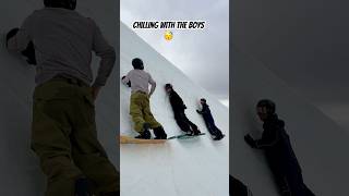 The pipe was closed for a private shoot 👍snowboarding snowboard skiing tips funny tricks [upl. by Sension597]