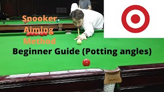 Snooker Aiming Method  Beginner Guide Potting angles [upl. by Ezana]