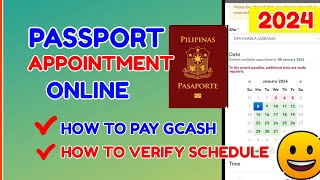 How to Get Passport Schedule Online How to Pay Passport Online Appointment Passport GCash [upl. by Yllet480]