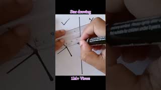 Easy star drawing pencildrawings shorts trending [upl. by Ingeberg]