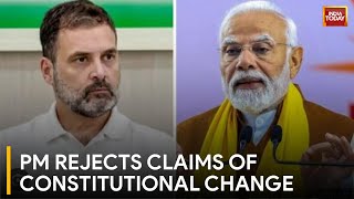 BJP Vs Congress PM Modi Denies Constitutional Change Claims  Lok Sabha Election 2024 [upl. by Anihs]