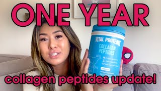 1 YEAR After Collagen Peptides UPDATE [upl. by Nnairrehs]