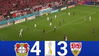 Bayer Leverkusen vs Stuttgart 22 PEN 43  DFL Super Cup 2024  Match Highlights [upl. by Nemad]