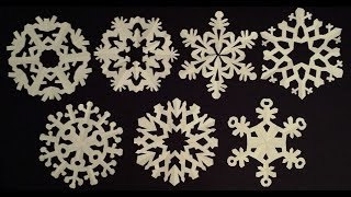 Paper snowflake tutorial  learn how to make snowflakes in 5 minutes  EzyCraft [upl. by Petit]